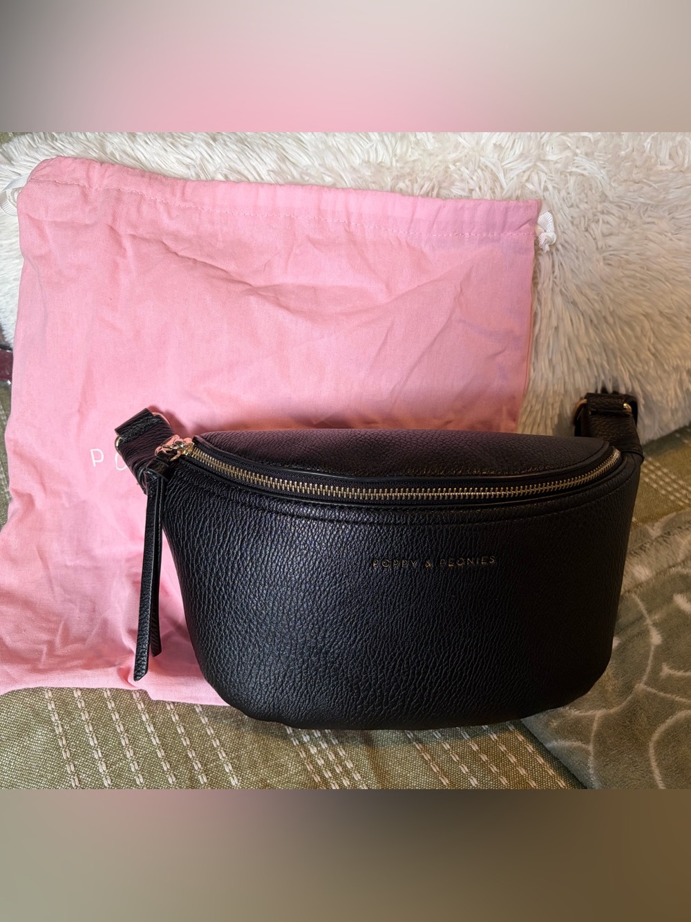 Poppy and Peonies Black Sidekick